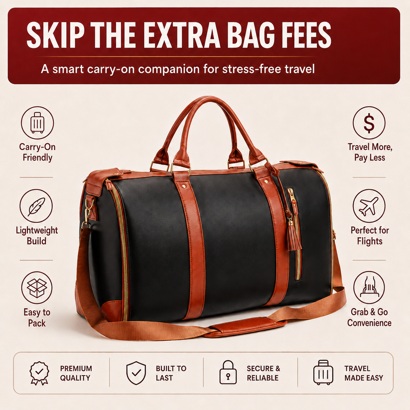 Large Capacity Foldable Travel Duffle Bag