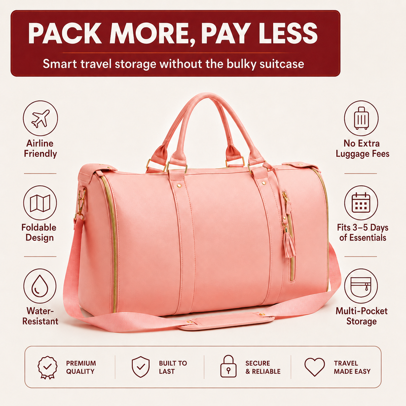 Large Capacity Foldable Travel Duffle Bag